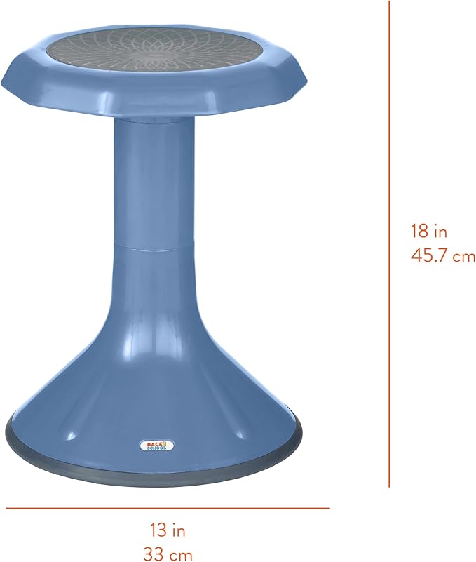Wobble Stool, 18", Flexible Seating, Powder Blue