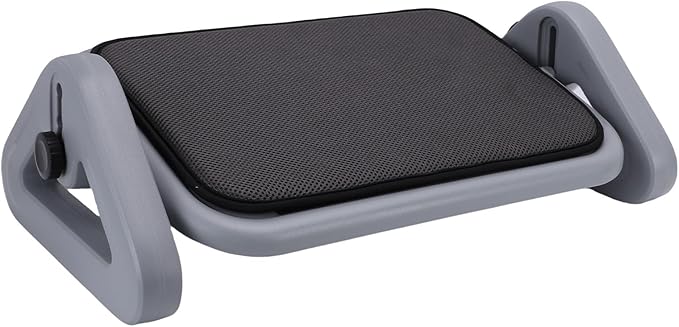 Adjustable Foot Rest for Under Desk, Plastic Ergonomic Foot Stool for Office and Home Use