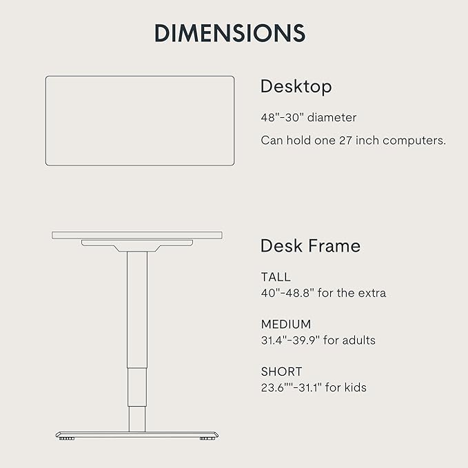 FLEXISPOT E6 3-Stage Dual Motor Electric Standing Desk 48 x 30 Sit Stand Up Desk, Holds 220 lbs, Adjustable Height w/Memory Presets, One-Piece Maple Desktop & Black Frame, Ships in 2 Boxes