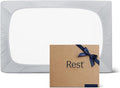 REST® Evercool®+ Fitted Sheet, Twin XL Size, Light Gray, 13" Deep (up to 15’’), Breathable Bedding for Hot Sleeper and Night Sweats, Bed Sheet with Ionic+ Self-Cleaning Silver Yarn for Sensitive Skin