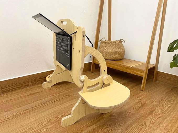 Laptop Desk Designed for Lying Down Sitting Posture, Helping to Relax The Neck & Back, Various Positions: Sitting Lying On Bed, Sofa, Floor