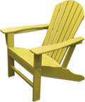 NewTechWood Atlantic Classic Curveback Plastic Weather Resistant Patio Adirondack Chair, Easy Installation, Widely Used in Outdoor, Fire Pit, Deck, Lawn, Outside, Garden Chairs (Sunburst)