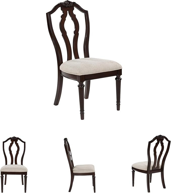 Signature Design by Ashley Lavinton Traditional Upholstered Dining Chairs - Tan (Set of 2)