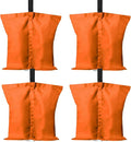 ABCCANOPY Canopy Weights 120 LBS Tent Sand Bags,4pcs-Pack (Orange)