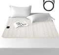 Grounding Mat for Bed 35"x50",Grounding Sheets Anti-Slip Mat, Grounding Blanket Soft Cotton & Silver Fiber, Grounded Mat for Enhance Sleep, Stress Relief (Cream)