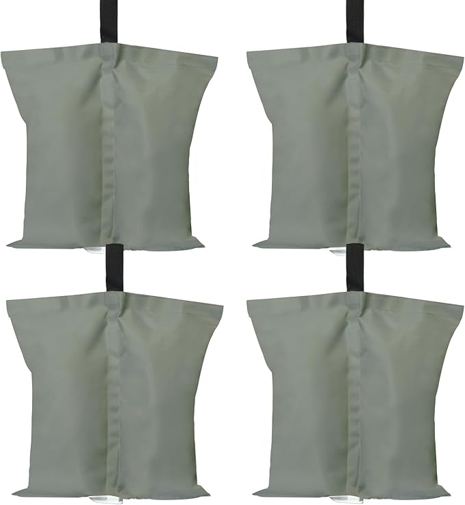 ABCCANOPY Canopy Weights 150 LBS Tent Sand Bags,4pcs-Pack (Gray)