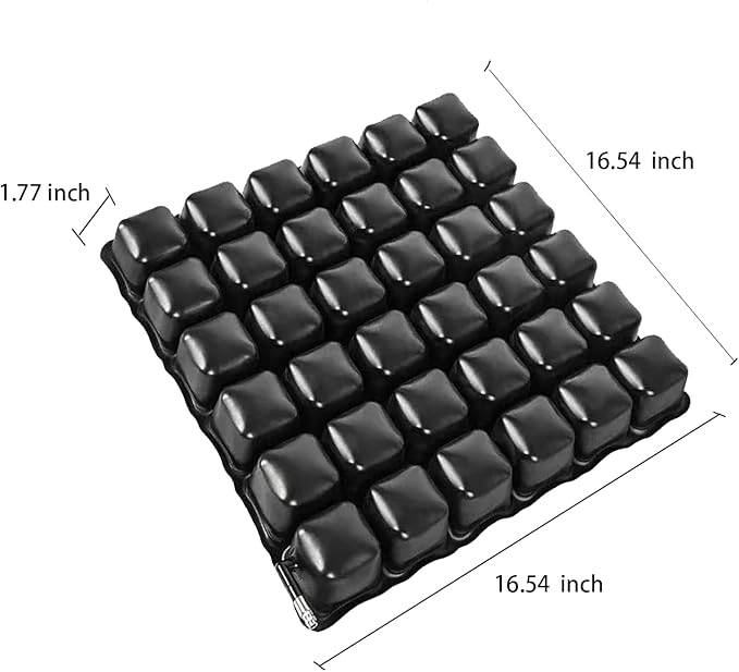 Inspiratory Cover air Cushion with Zippered Fabric Cover,Chair pad,Wheelchair Matress,Anti Bedsore,Elderly Matress,Relieve Driver and sedentary Individuals Stress and Pain,Pressure Relief Cushions.