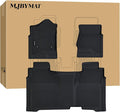 Floor Mats for 2014-2018 Chevy Chevrolet Silverado/GMC Sierra 1500 Crew Cab,2015-2019 Silverado/Sierra 2500HD 3500HD Crew Cab,TPE All Weather Protection Car Floor Liners Accessories