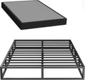 Superay Full Box Spring, 5 inch Box Spring for Full Bed, Heavy Duty Metal Bed Frame with Fabric Cover, 3000lbs Max Weight Capacity Bed Base Mattress Foundation, Easy Assembly, Noise Free, Black