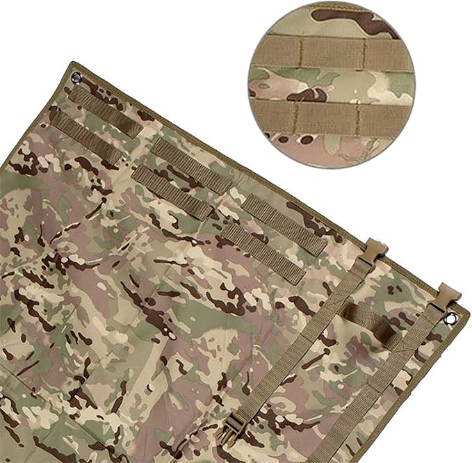Outdoor Camping Tactical Training Shooting Mat Anti Slip Pad, Waterproof and Moisture-Proof Folding Mat Picnic Blanket Portable with Carry Strap