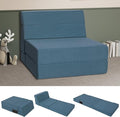 Folding Sofa Bed with Backrest 4 in 1 Convertible Sleeper Chair Memory Foam Fold Out Chair Bed Foldable Mattress Portable Floor Futon Sofa Couch for Living Room/Dorm/Guest Room/Home Office
