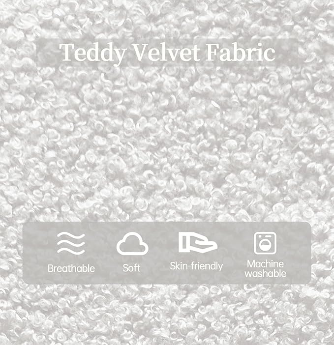 Selyteramy Oversized Bean Bag Chairs for Adults, Giant Beanbag Chair with Memory Foam, Comfy Lounge Chair Lazy Sofa for Apartment, Living Room, Bedroom, Office(Teddy Fabric)