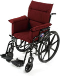 Comfort Finds Pressure Reducing Chair Cushion, Burgundy – Wheelchair, Armchair, Patio Chair Cushion – Generous Sized, Washable, Polyester/Cotton Surface (Burgundy)