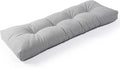 SUNROX LokGrip Non Slip Tufted Memory Foam Bench Cushion, FadeShield Water Resistant Durable Thicken Outdoor/Indoor Bench Seat Pads 54x16x4 inch, Heather Grey