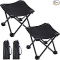 Ripeng 2 Pcs Portable Airplane Travel Foot Rest, Folding Camping Stool, Under Desk Foot Rest at Work for Long Flight, Home and Office Outdoor Hiking Fishing with Carry Bag