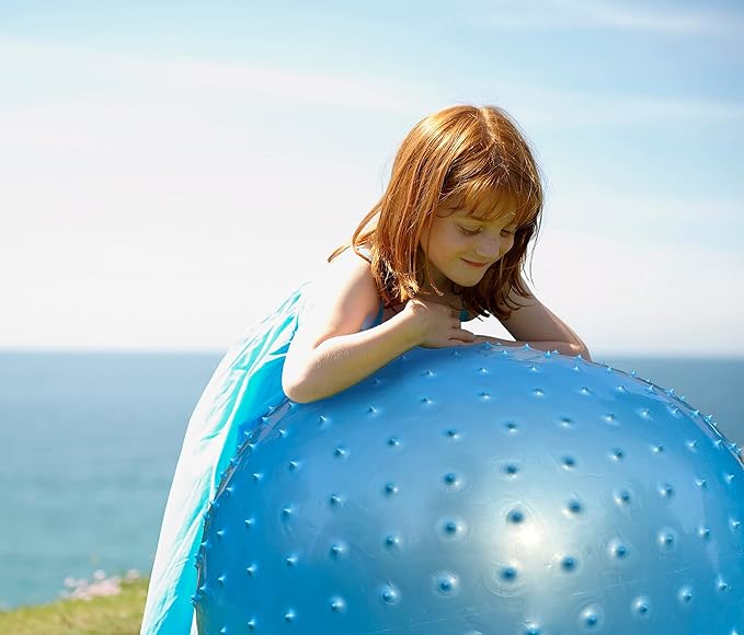 penepico Large Sensory Massage Ball for Kids, 33.5" 85CM Bouncy Exercise Balls for Toddlers, Big Inflatable Toys with Tactile Spikes, Outdoor Giant Yoga Ball, Large Beach Balls