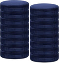 16 Pcs Round Floor Cushions for Kids, 15'' Plush Flexible Seating Pillows with Handles, Soft Chair Seats for Classroom Elementary Daycare Preschool Playroom Reading Corner Navy Blue