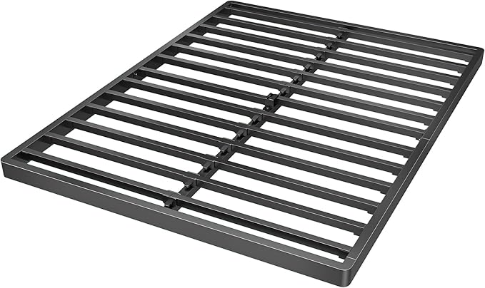 Superay 2 Inch Queen Box Spring Low Profile, Heavy Duty Metal Box Spring Bed Base, Bunkie Board Bed Slat Replacement, Mattress Foundation, Easy Assembly, Noise Free