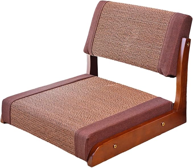 ELEFOCUS Tatami Zaisu Meditation,Tatami Floor Chair,Meditation Chair with Back Support,Adjustable Floors Seating with Back Support(Brown)