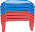 Kids Lap Desk Tray, 12-Pack Stackable Activity Trays with Cup Holder & Phone Slot for Kids, Sturdy PP Table for Reading, Eating, Preschool & Daycare (12-Pack, Color A)