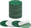 30-Pack Lamp Base Felt, 2.5 Inch Dia. 2mm Thick Self Adhesive Round Fabric Felt Pads for Lamp/Furniture/DIY, Non-Slip Fiber Backed Patch Circles with Adhesive Backing [Green]