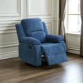 A Ainehome Living Room Furniture Set Leather Recliner Sofa Set Loveseat Chair Furniture Sofa Set for Living Room/Small Space/Rv/House/Office/Theater Seating (A-Blue Microfiber, Chair)