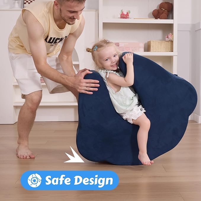 Sensory Soft Squeeze Seat for Kids - Wobble Compression Chair with Rocking Motion, Calming Sensory Chair for Autism & ADHD, Flexible Seating for Classroom Therapy Home, Removable Washable Cover