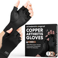 Dr. Frederick's Original Copper Compression Arthritis Gloves - Doctor-Developed Hand Pain Relief for Arthritis, Carpal Tunnel & Tendonitis - All-Day Comfort, Typing & Daily Use - Fingerless, X-Large