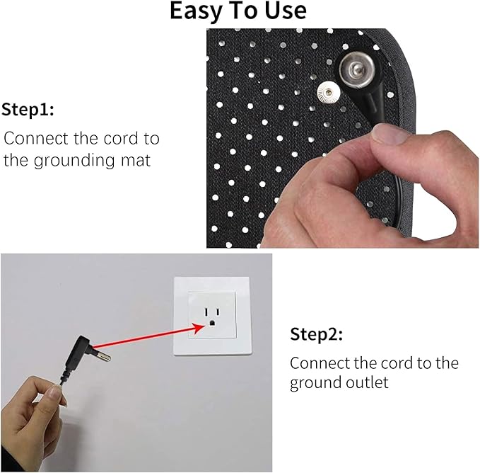 EOHELGRO Grounding Mat for Sleeping, Earth Mat Grounding Pad for Energy, Pain Relief, Inflammation, Feet and Back Pain (23.6"x35.4")