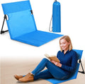 Jetec Foldable Floor Backrest Chair Portable Camping Chair with Storage Bag Light Weight Lazy Seat for Indoor Outdoor Bed Ground Park Lawn Concerts Beach Hiking