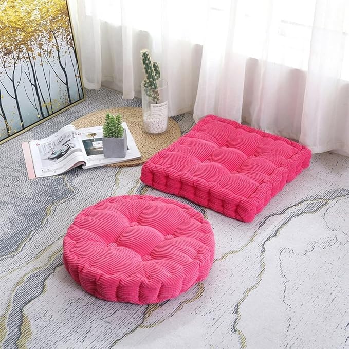 15"x15" Square Comfortable Seat Cushions Home Pillow Indoor Corduroy Chair Pads Office Soft Cushion