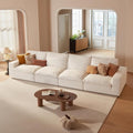 Vorthio Cloud Couch Sectional Oversized Modular Sofa with 35'' Deep Seat Boneless Couch Comfy Sofa Stain-Resistant White Sectional Couches for Living Room Apartment 4 Seater