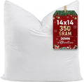Utopia Bedding Throw Pillows (Set of 1, White) – 14 x 14 Inches Down Alternative Pillows for Bed, Sofa, and Couch - Fluffy Decorative Stuffer Pillow for Indoors & Outdoors