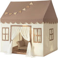Kids Play Tent with Padded Mat, Large Playhouse for Kids Play House Indoor Castle Bed Tent for Toddler, Kid Toys for Boys and Girls Birthday House Gift