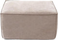 JACH Sofa Ottoman Module, Minimalist Comfy Breathable Ottoman Footstool Paired with Sofa Couch for Living Room, Apartment, Brown