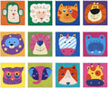 HiiARug 12pcs Carpet Squares for Classroom 18x18 Carpet Spots for Classroom Sitting Floor Seats for Kids Sit Spots for Classroom Kindergarten Playroom Decor Preschool Floor Dots for Classroom