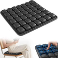 Upgrade Airplane Seat Cushion with No External Air Pump, Inflatable Seat Cushion for Long Flights, Portable Wheelchair Cushions, Adjustable Air Cushion with Non-Skid Bottom Relief Discomfort in Coccyx