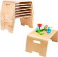 LAPGEAR Bentwood Floor Lap Desk for Kids - Children's Portable, Durable, Learning & Educational Activity Desk for Homework, Crafts, Play - Sturdy Natural Birch Wood - Pack of 8 - Style No. 21017