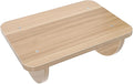 BESTonZON Wooden Under Desk Footrest 34X24Cm Curved Surface Anti-Slip Footstool for Office Pressure Relief and Leg Massage Support at Work Random Color Random Color