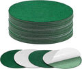 30-Pack Lamp Base Felt, 7 Inch Dia. 2mm Thick Self Adhesive Round Fabric Felt Pads for Lamp/Furniture/DIY, Non-Slip Fiber Backed Patch Circles with Adhesive Backing [Green]