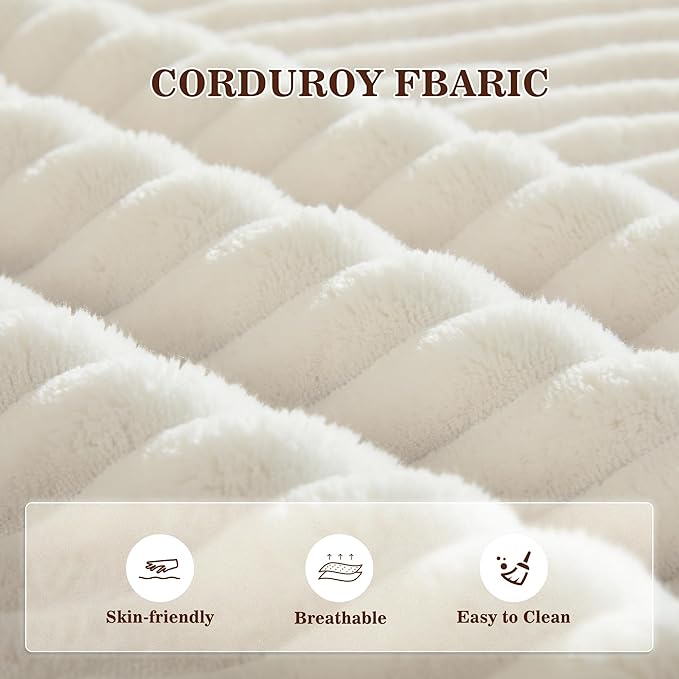 52" Boneless Chaise Lounge Chair Indoor — Oversized Cloud-Like Cozy Comfy Modular 3-in-1 Sofa Bed for Reading, Living Room & Bedroom Corduroy Couch Sleeper, Beige