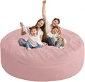 HABUTWAY XX-Large Bean Bag Chair: Giant 7' Memory Foam Furniture Bean Bag Chairs for Adults with Microfiber Cover 7Ft（Pink）