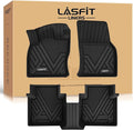 LASFIT Floor Mats Fit for Volkswagen VW Tiguan 2024 2023 2022 2021 2020 2019 2018 All Models, Custom Fit TPE All Weather Waterproof Anti-Slip Floor Liners 1st & 2nd Row Car Mats, Black