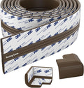 Roving Cove PreFit (Broad) Fireplace Edge Corner Protector (Extra Wide 9ft Edge 2 Corners), Baby Proofing Bumper Guards, Coffee Brown, Pre-Taped, for Straight Surfaces - New & Improved