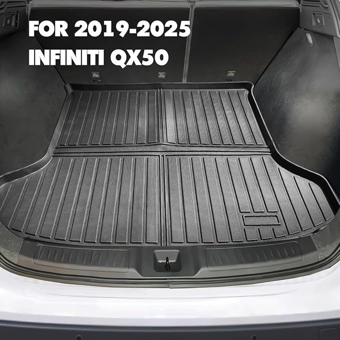 Compatible for 2019-2025 Infiniti QX50 Floor Mats Full Set / 2022-2025 Infiniti QX55 Floor Mats All Weather TPE Protection for QX50 Accessories QX55 Accessories