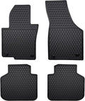 Car Floor Mats Custom Fit for Volkswagen VW Passat 2012-2024 Black Rubber Auto Liner Mats All Weather Protection Heavy Duty Odorless