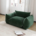 JACH Mid-Century Comfy Sofa Couch with Thick Cushion, Chenille Single Accent Chair Deep Seat Couches, 50" Plush Sofas Furniture for Small Spaces Living Room, Bedroom, Green