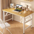47.2 Inch Folding Table，Square Folding Desks for Small Space,Small Foldable Desk No Assembly,White..