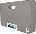 Rugged Rhino Heavy Duty Patent Pending Kneeling Pad, Shock Absorbent Thick Knee Pads, Holds Up to 300 lbs, Protect Knees from Hard Concrete Surfaces, for Mechanics, Yard Gardening, Gym, Slate Gray