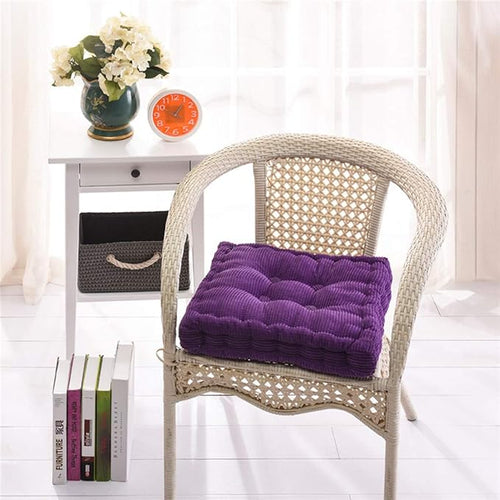 15"x15" Square Comfortable Seat Cushions Home Pillow Indoor Corduroy Chair Pads Office Soft Cushion